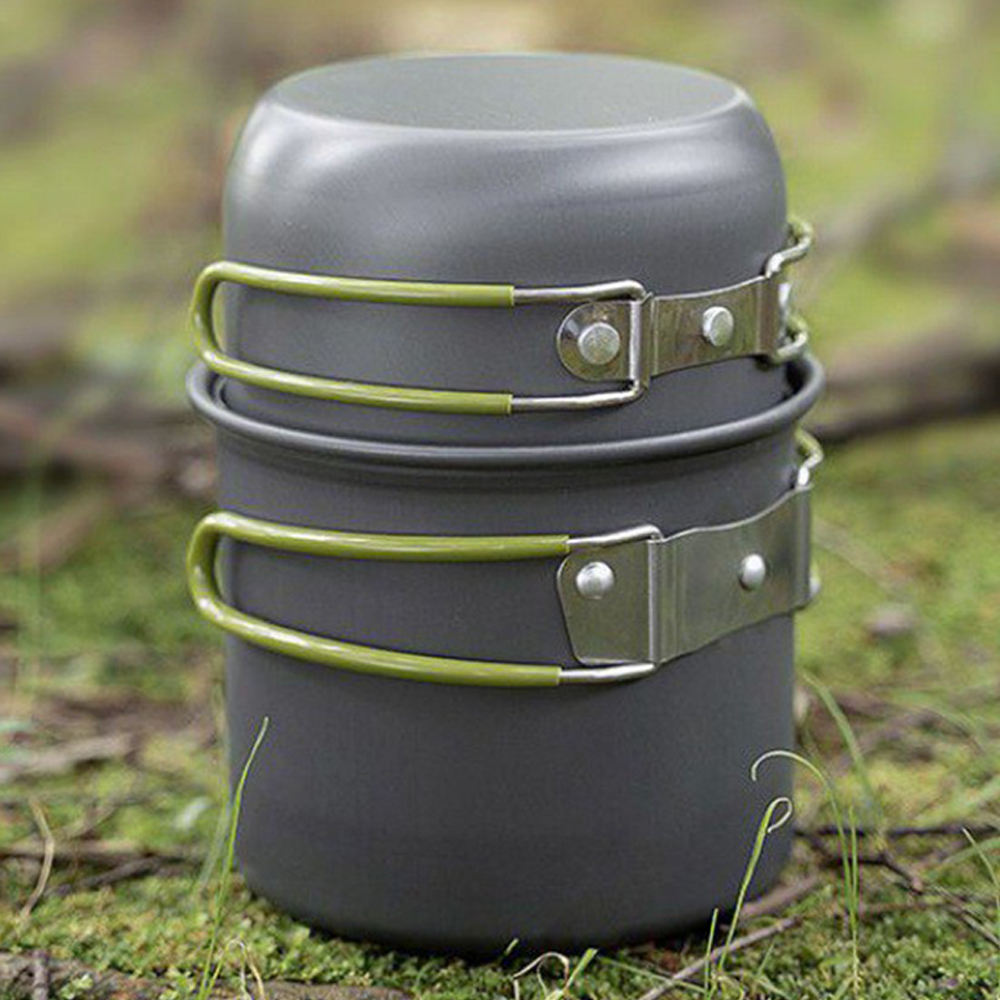 Camping Travel Equipment Tableware Cookware Kit Pots Burner,Gas Stove Accessories Kitchen Utensils Sets Picnic BBQ Supplies