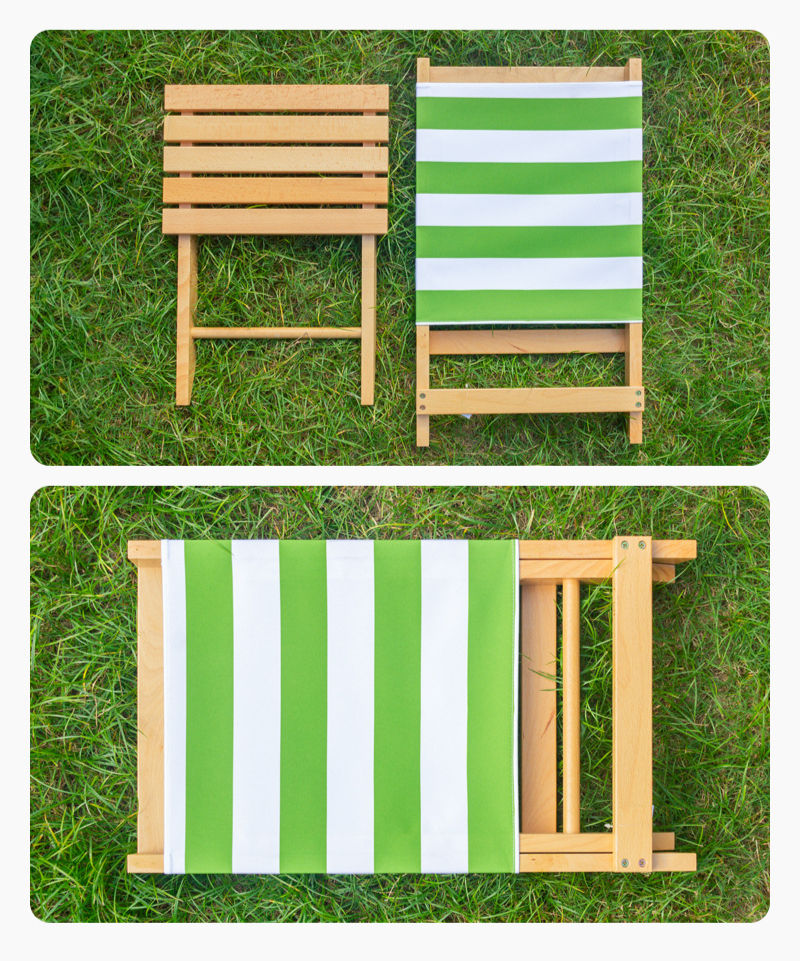 Solid Beech Folding Chair - Portable For Camping, Fishing & Outdoor Use (adult & Child Friendly)