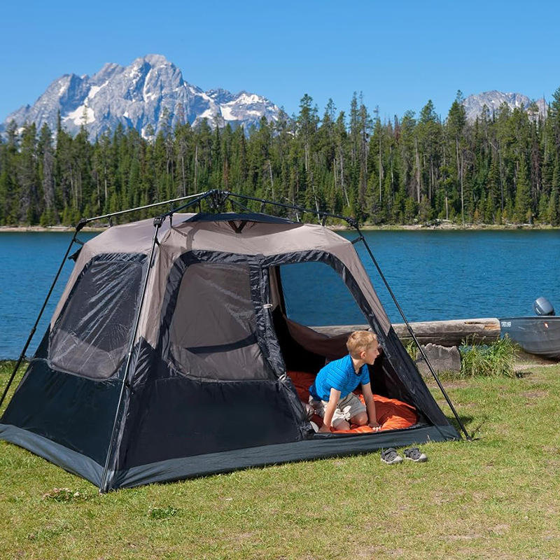 Double Layers Camping Tents,Hiking Waterproof and Portable 3-4 Person