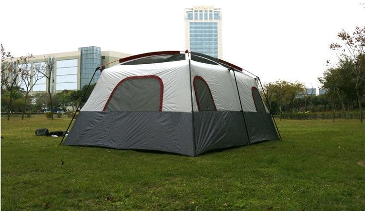 Wholesale Large Canvas Glamping Cabin Tents Outdoor Inflatable Camping for Family Two Bedrooms Air Tourist Touristic Features