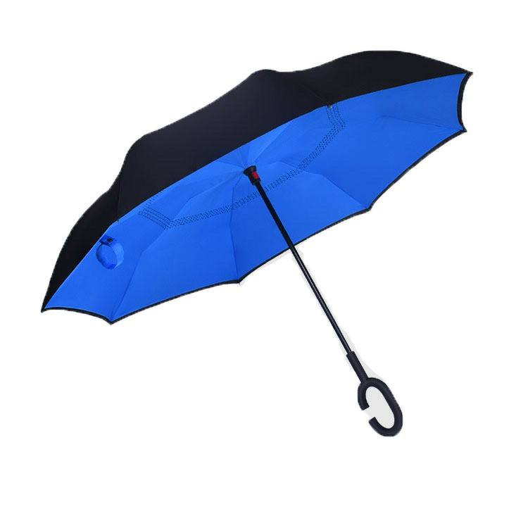 Cheap Upside Down Folding Umbrella Windproof UV Reverse Umbrellas for Car Rain Outdoor Umbrellas