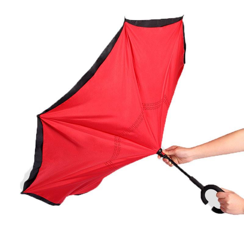 Cheap Upside Down Folding Umbrella Windproof UV Reverse Umbrellas for Car Rain Outdoor Umbrellas