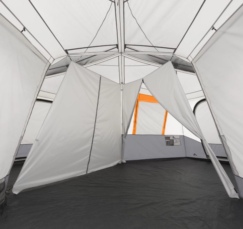 3-Room Waterproof Instant Cabin Tent for 8-12 Person Family Camping, Large Outdoor Tent with Living Room & Bedrooms