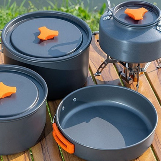 High Quality Cast Iron Kitchen Set Pots And,Pans Non Stick Frying Pan Camping Cookware Sets