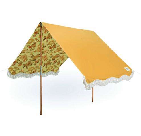 Easy Build UV Resistant Wooden Yellow Canopy Beach Tent with Sand Anchor for Beach