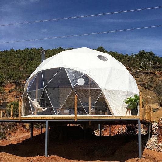 Outdoor Luxury Tents PVC Domes Prefab House Resort Hotel Home,Camping in Geodesic Round Dome Tent